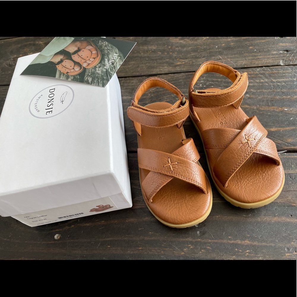 π’SOLDπ’ Donsje OTIS SANDAL - COGNAC LEATHER - Picture 2 of 5